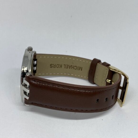 Michael Kors Darci MK3190 Women's Brown Leather Analog Dial Quartz Watch JK111 - Picture 9 of 12